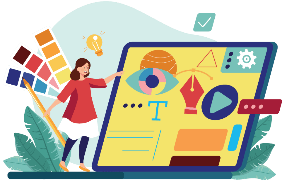 Designer creating interactive animations for a multisensory app